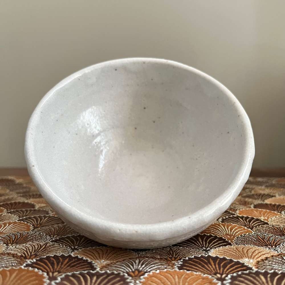 Bol Shino Blanc, Fabriqué par Kato Juunidai - Vue de Dessus