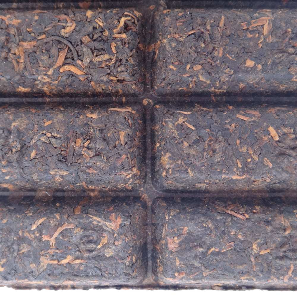 Briquette de Liu Bao Contemporain Yun You 2015 de Cangwu - détail