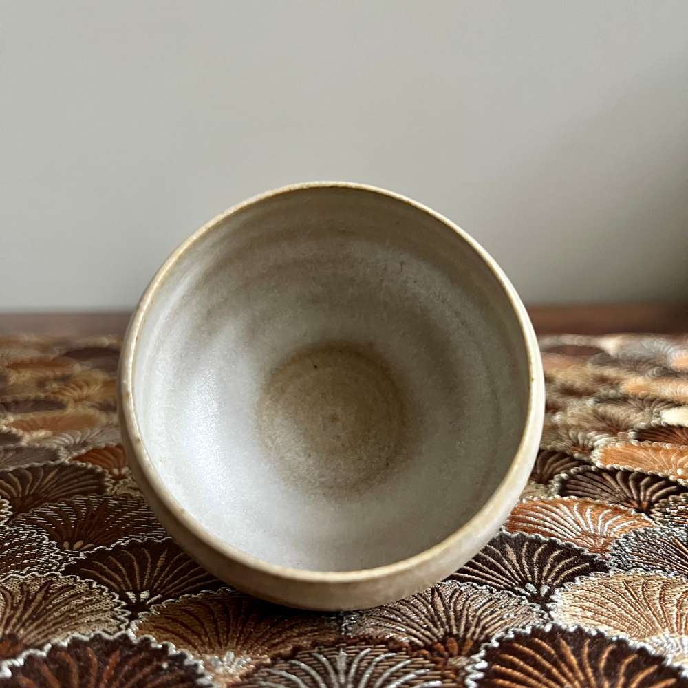Verre à Pied Blanc - Tasse pour le thé - Vue de dessus
