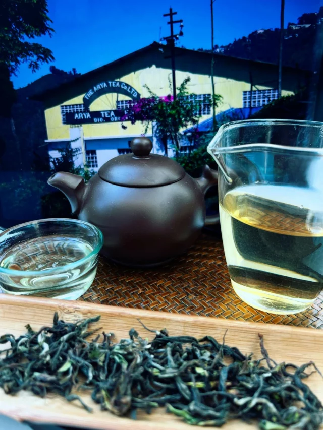 À Darjeeling, @aryateaestate produit au printemps des thés noirs first flush codifiés EX (pour « exclusive »). Il s’agit de la crème de la crème de la production.  Les feuilles proviennent de la section la plus élevée de la plantation où l’on fabrique les thés spéciaux. Ce first flush 2025 date de la troisième semaine d’avril. Les théiers sont sélectionnés pour donner un thé de très haute qualité. Non seulement ce jardin est réputé pour sa beauté mas ses first flush atteignent un niveau exceptionnel. Beaucoup de nuances et de délicatesse dans la tasse. Un bouquet très fleuri, des notes fruitées, des touches vanillées et de lait d’amande. La longueur est fraîche et végétale. Une palette aromatique complexe et une belle rondeur en bouche grâce à une texture veloutée. Un thé primeur 2025 sublime disponible sur la boutique en ligne. Merci à @sanskriti.collection et @mittalteas. #paocha #tea #thé #darjeeling #darjeelingtea #darjeelingfirstflush #firstflushdarjeeling #aryateaestate #inde #india #indiantea #teaaddicts #tealovers #jaimelethé #passionduthé #théprimeur #boireduthé #drinktea #teatime #teapassion #teaconnoisseur #teaexpert #teaenthusiast #instatea #teastagram #igerstea #boutiquedethé #maisondethé #magasindethé #comptoirdethé
